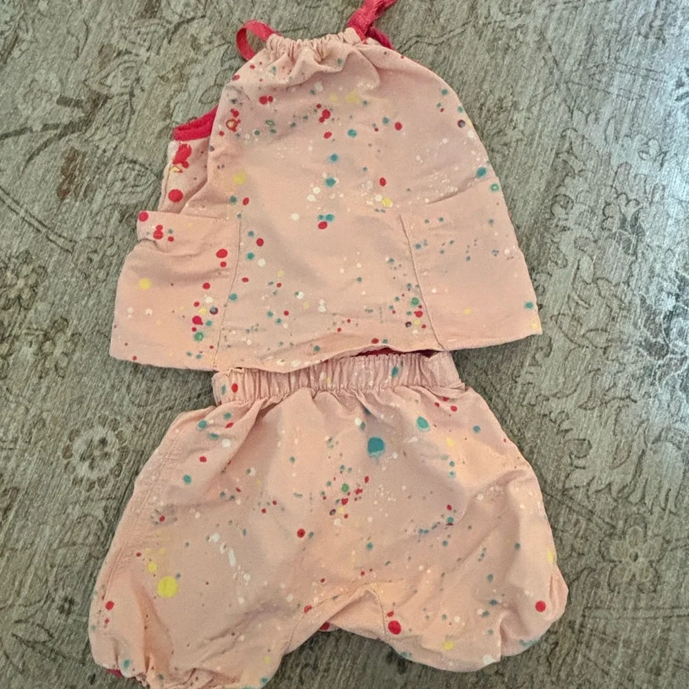Patagonia Pink Speckled Diaper Cover Set